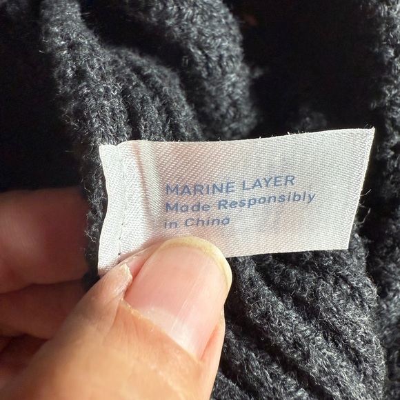 Marine Layre Black Knitted Sweater - Soft Cotton Blend - {S} - Picture 3 of 6